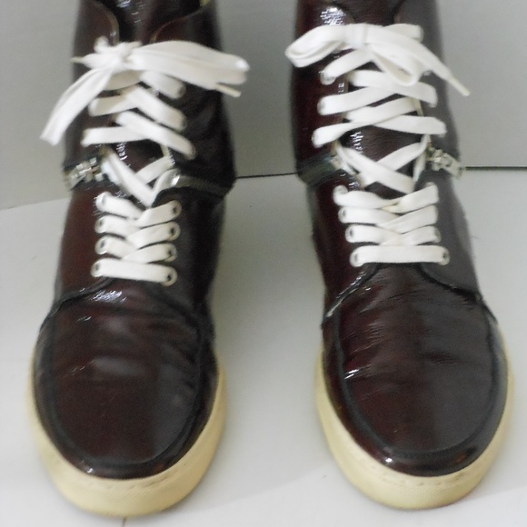 CREATIVITY RECREATION BURGUNDY LEATHER SHOES SIZE - Picture 2 of 5